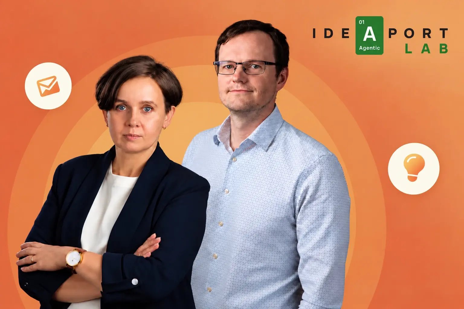 Olga Farbtuha, CEO, and Antons Matrosovs, CTO of IDEAPORT LAB