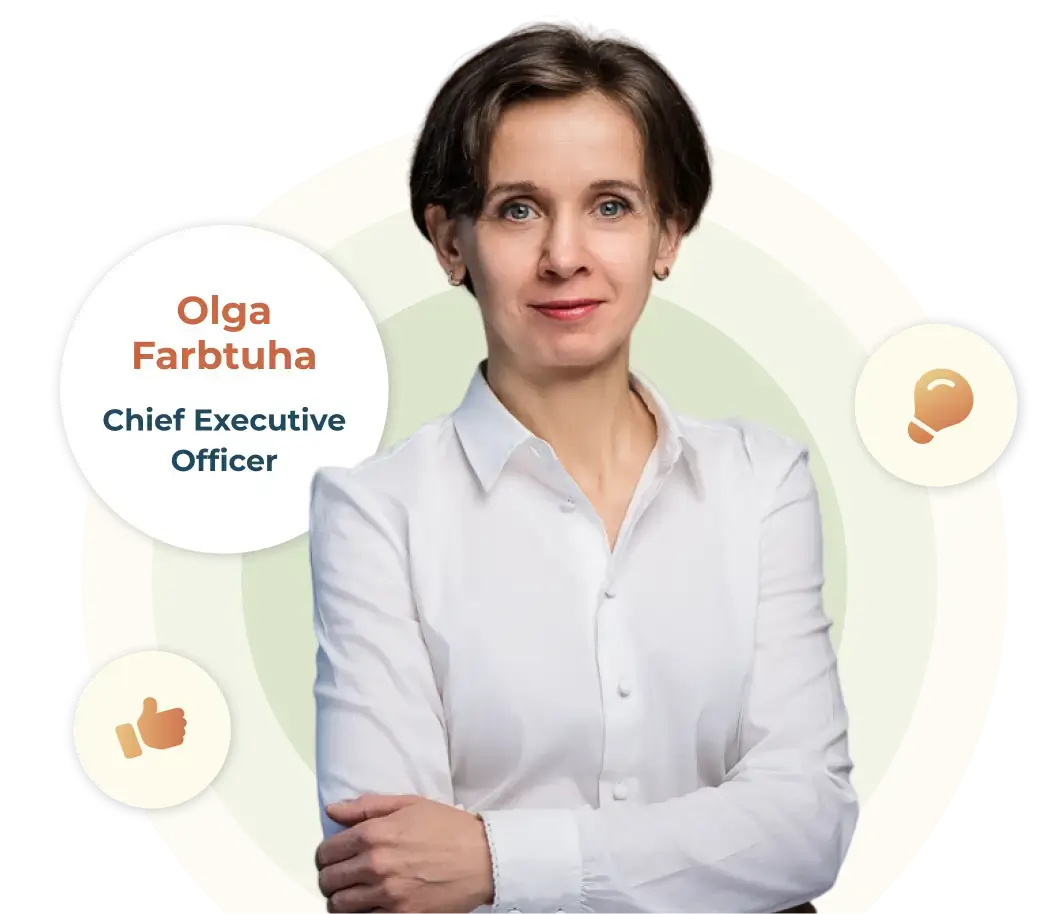 Photo of Olga Farbtuha - Chief Executive Officer